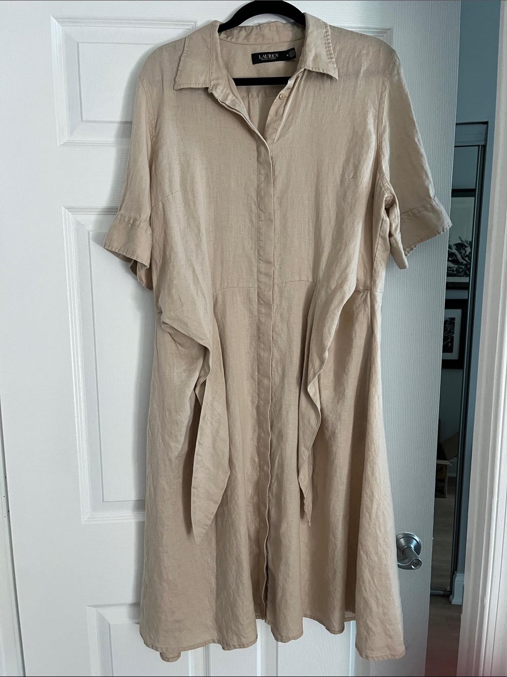 Lauren Ralph Lauren Linen Tie-Waist Dress - Picture 6 of 10